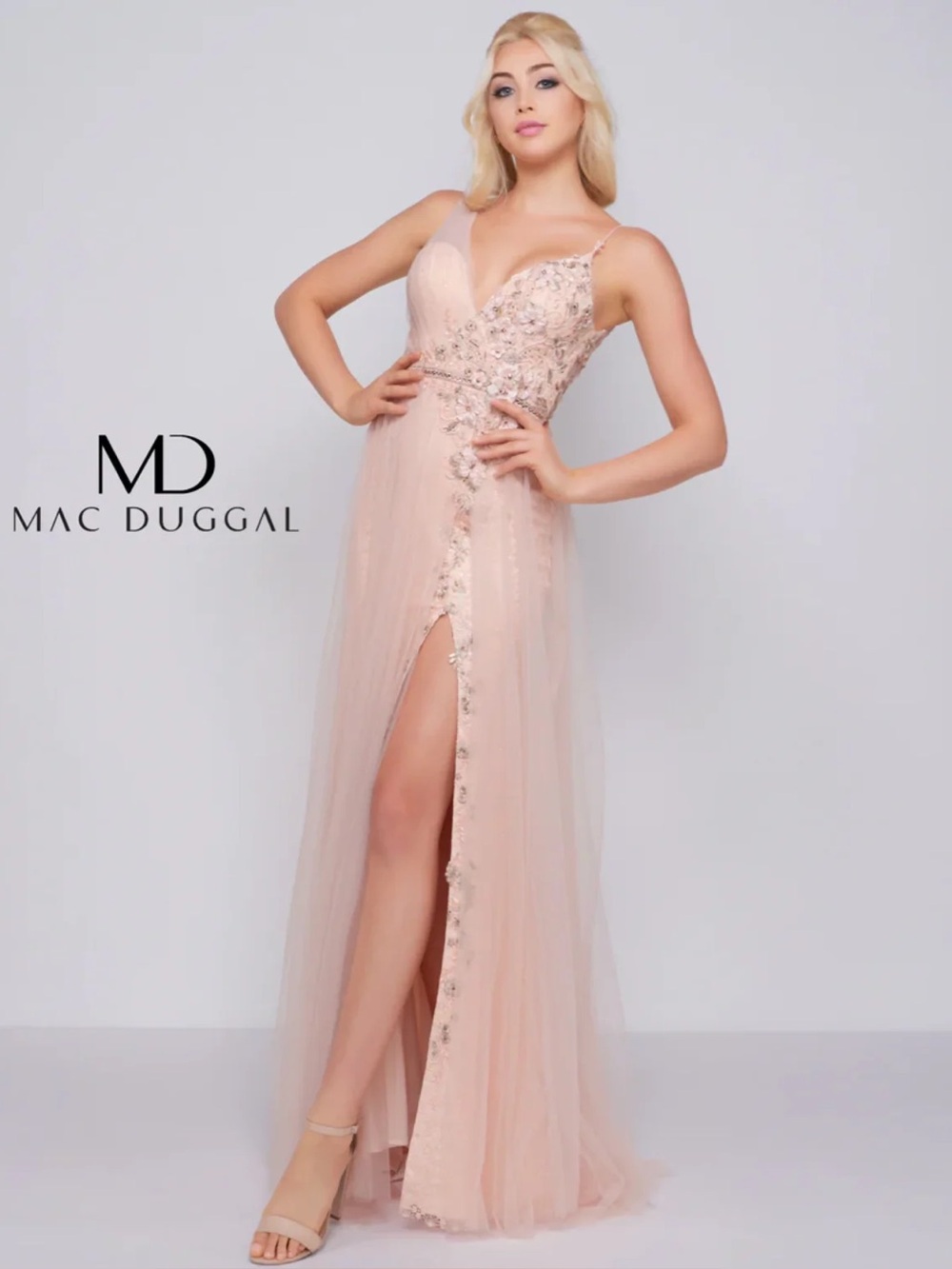 MacDuggal 50546 blush size 8 NWT brand new!!!